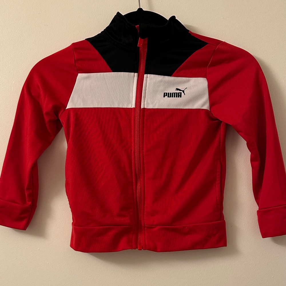 Puma Red White Black Youth two piece set